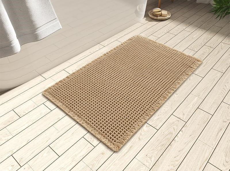 Simple Boho Absorbent Bath Mat