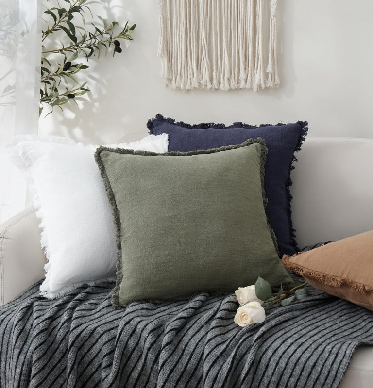 Simple Boho Solid Color Pillowcases