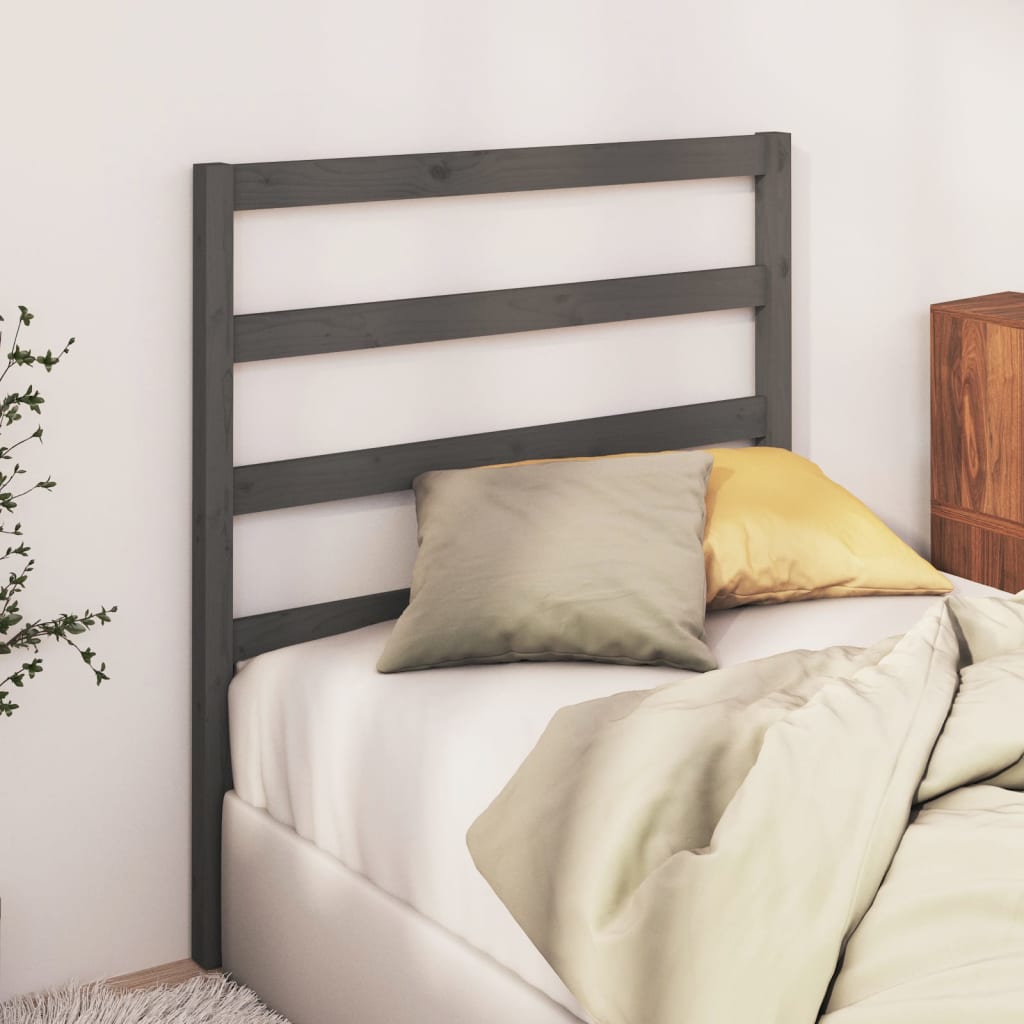 Simple Gray Wood Headboards