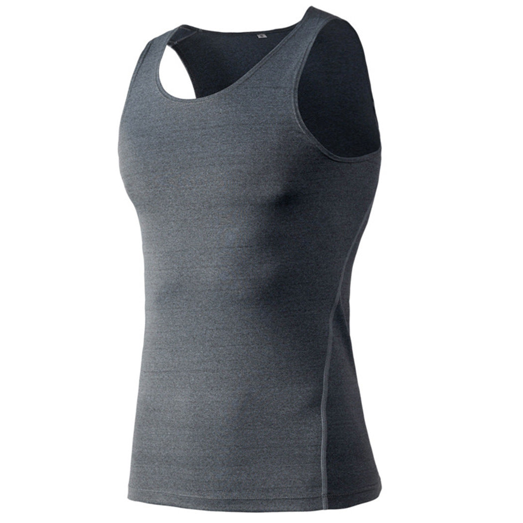 Gray tank top on a white background