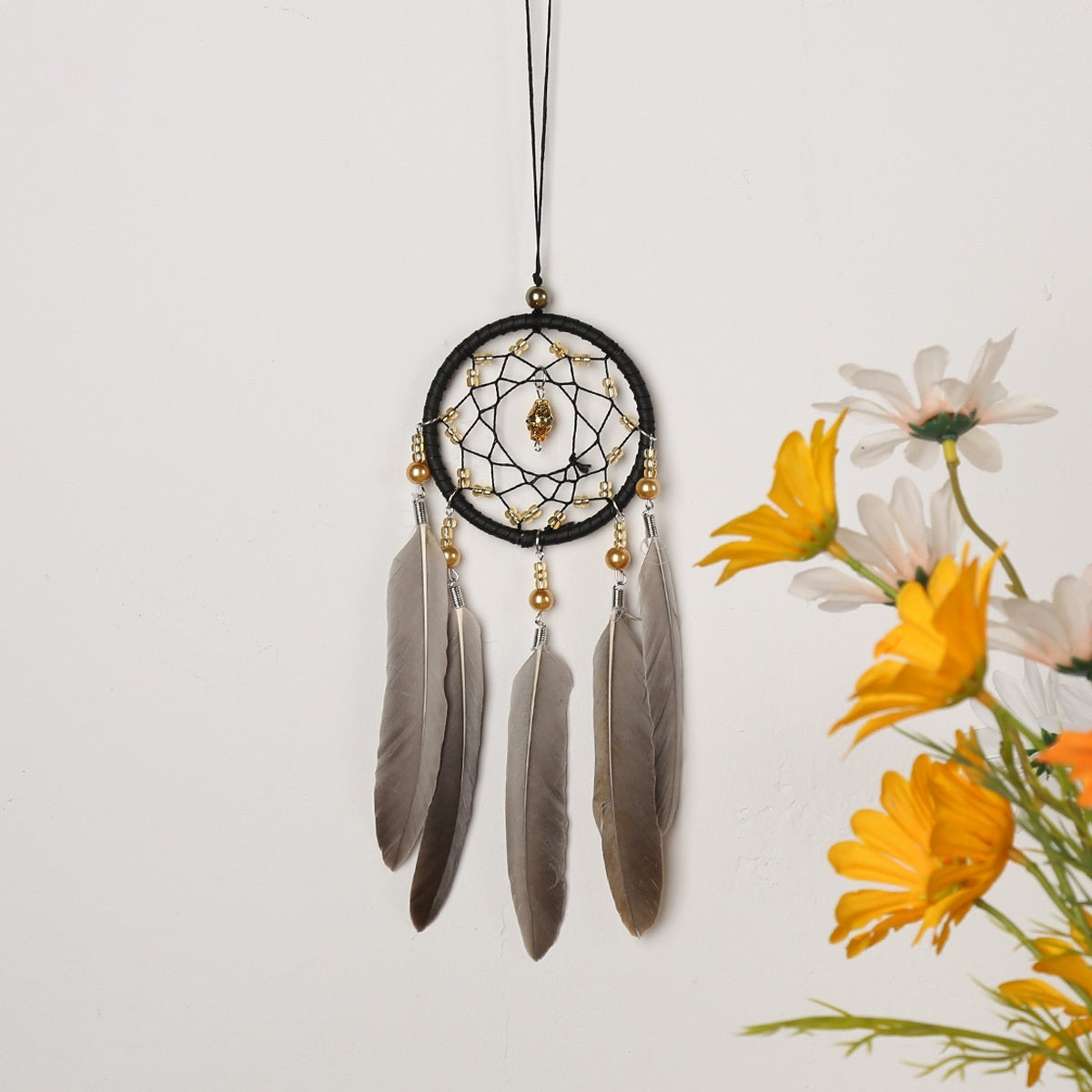 gray Small Feather Dreamcatcher