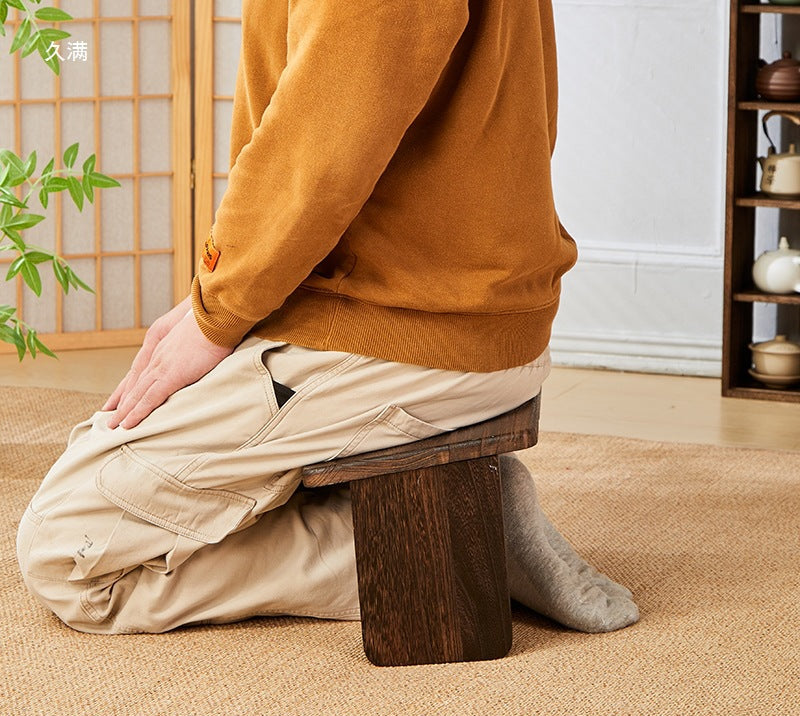 Solid Wood Japanese Meditation Practice Bench