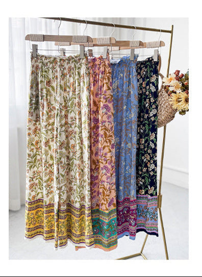 Step into effortless beauty and earthy elegance with our Summer Boho Pants Floral Pattern—perfect for your next breezy, free-spirited adventure. Let your style flow.
Unique Features of the Summer Boho Pants Floral Pattern
Delicate Floral Print
Beautiful all-over floral pattern inspired by nature and romantic cottagecore vibes—ideal for expressing your feminine, boho spirit.
Flattering, Flowy Fit
Loose, wide-leg silhouette flows naturally with your movements, providing comfort and grace with every step.
H