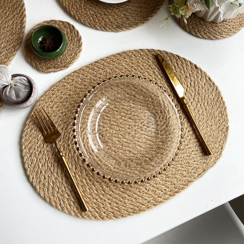 Straw Placemat Boho Style