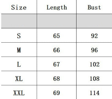 Table with size chart for a floral sleeveless top and a person wearing the top.