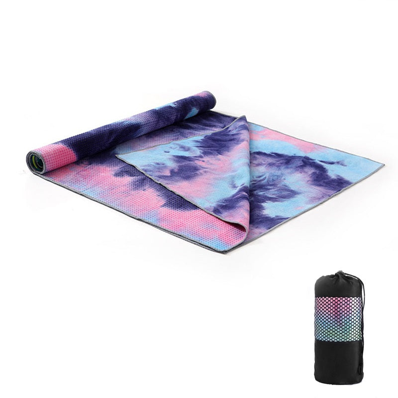 Tie-Dye Pattern Grip Yoga Blankets