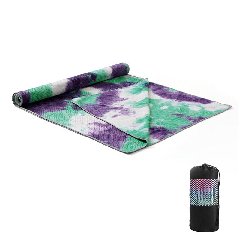 Tie-Dye Patterned Grip Yoga Blankets