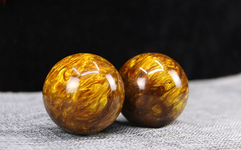 Traditional Gold Baoding Balls Set
