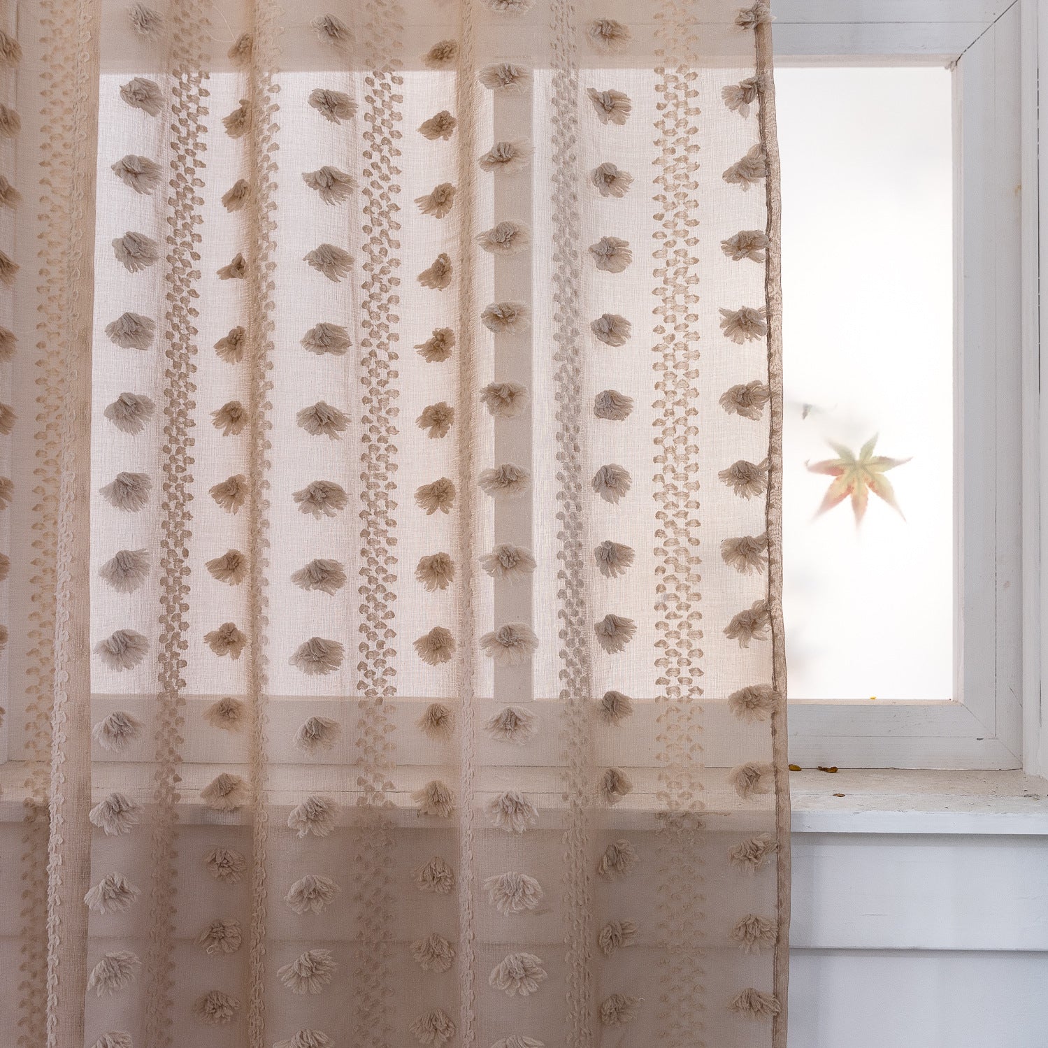 Bohemian Thin Tufted Curtains