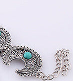 moon Vintage Metallic Boho Choker Necklace