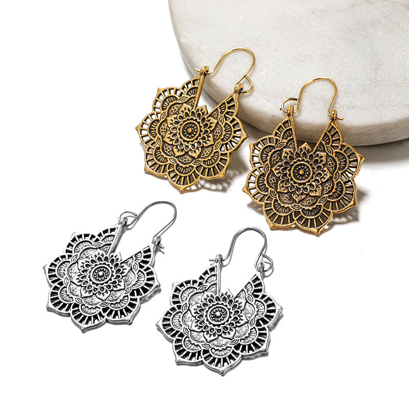 Vintage Style Boho Flower Earrings
