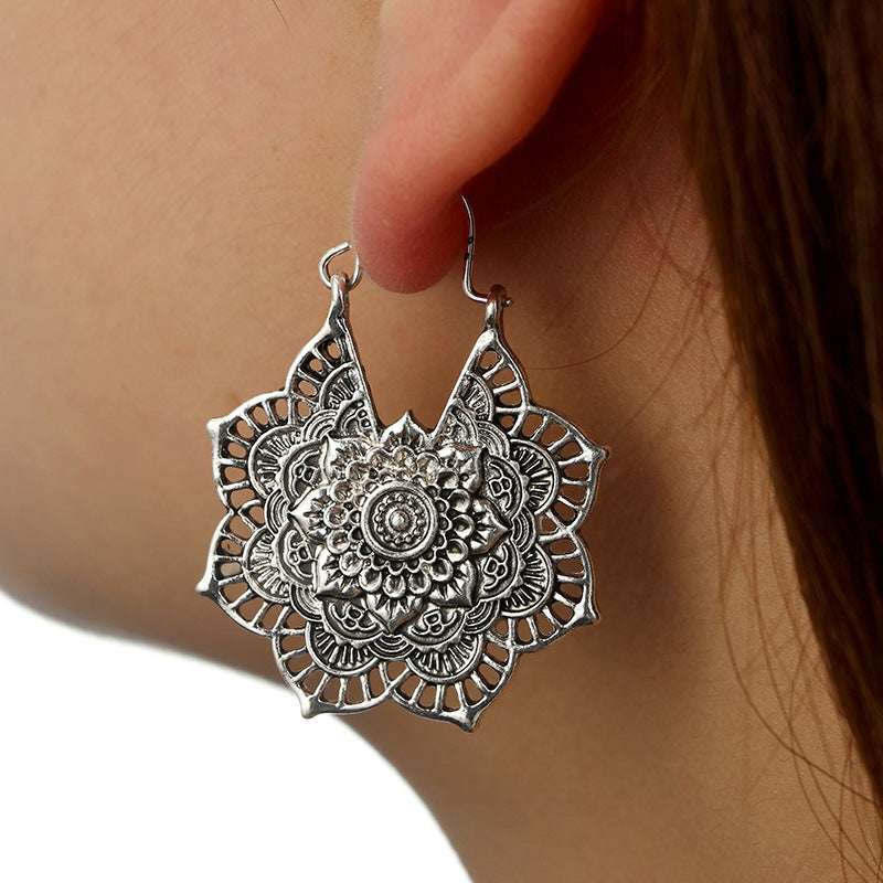 Vintage Style Boho Flower Earrings