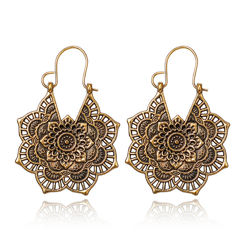 Vintage Style Boho Flower Earrings