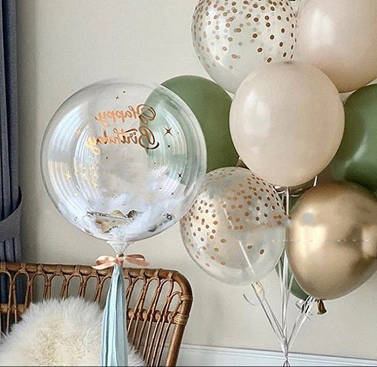 Gold and White Bohemian Wedding Balloon Decorations