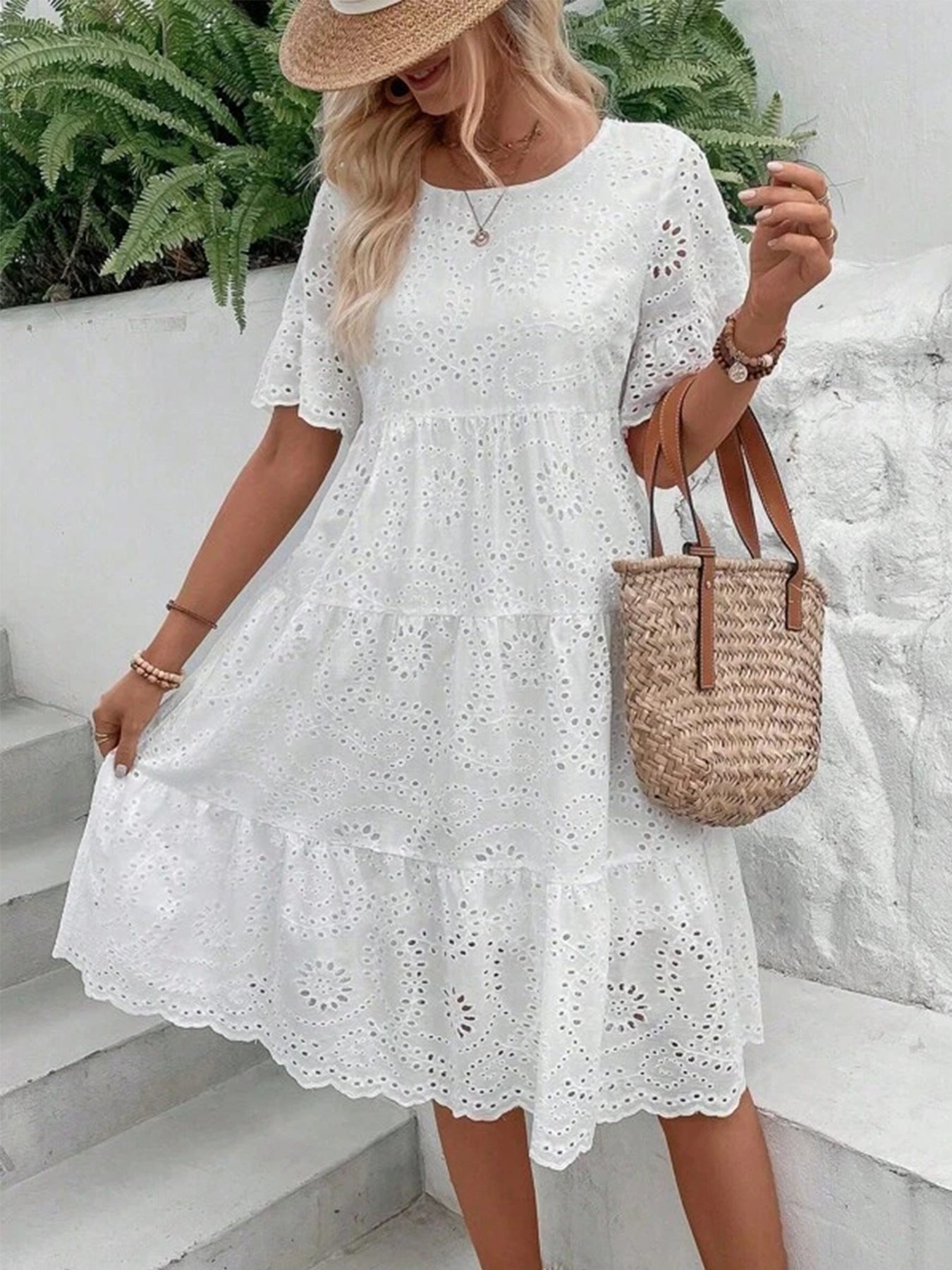 White Midi Dress