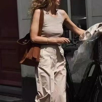 Women's Brown Suede Tote Bag Boho Style