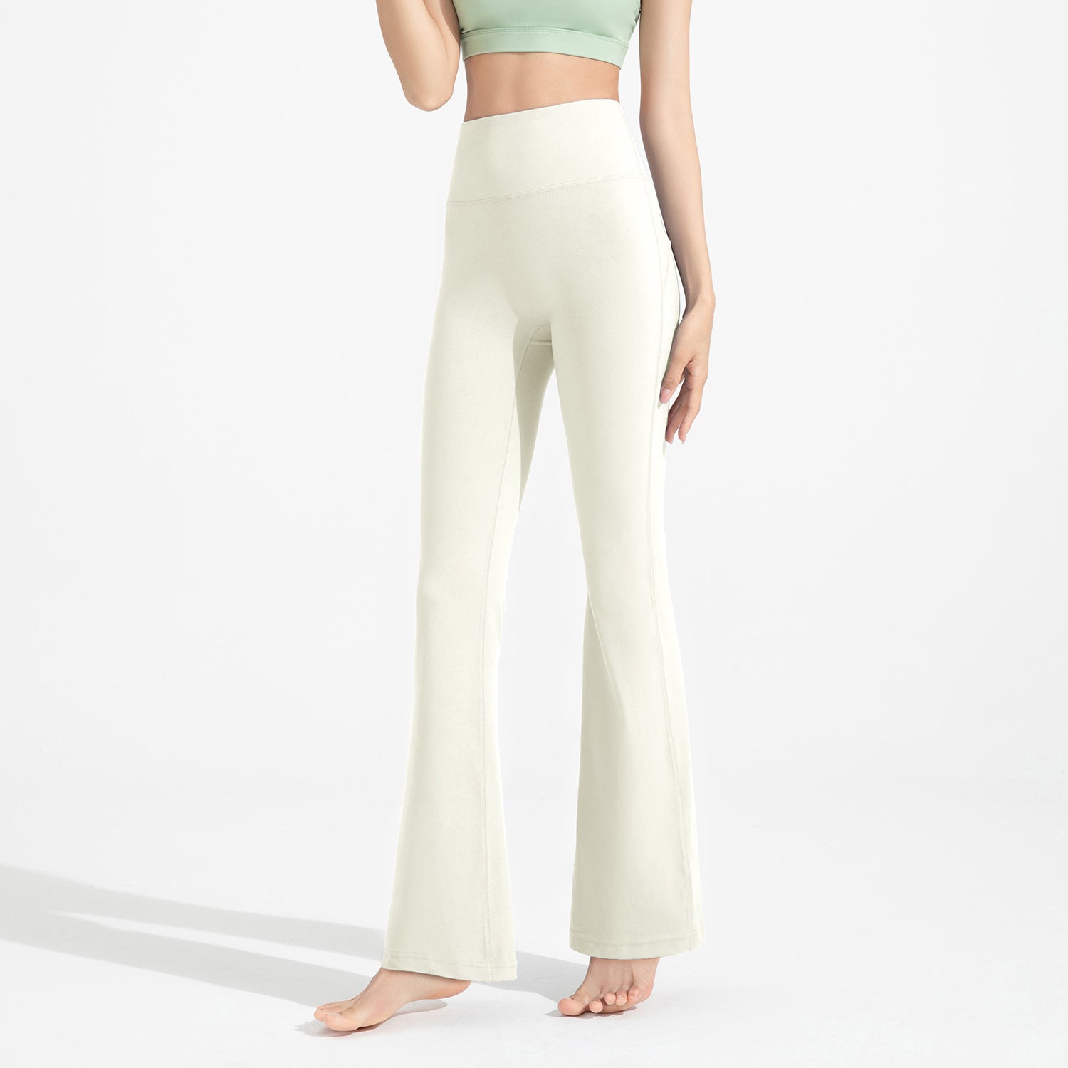 white Women's Flared Yoga Pants