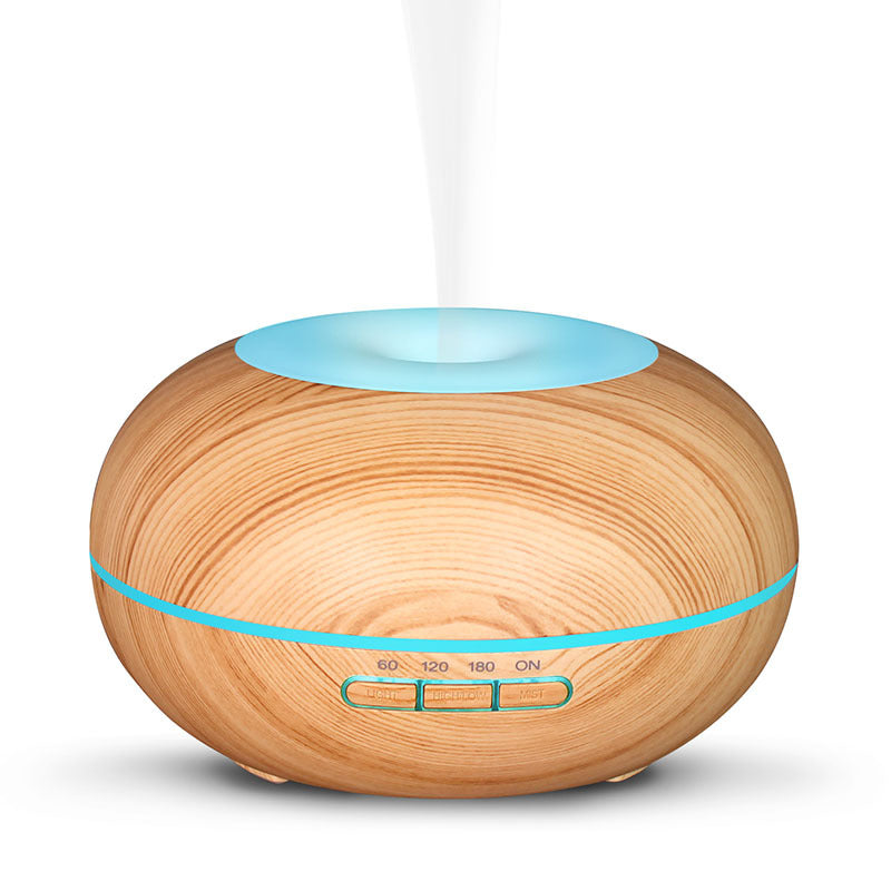 Wooden Aromatherapy Diffuser Blue LED Light