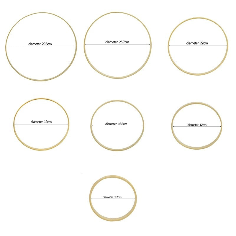 Wooden Rings for Hanging Wedding Decorations