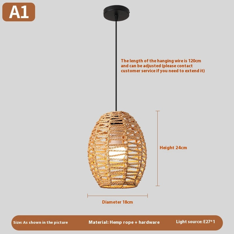 Woven Rattan Boho Chandeliers