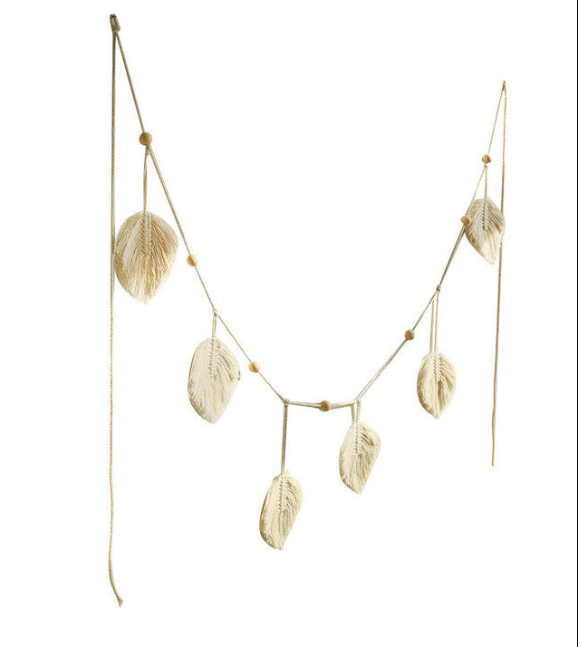 Woven Leaves Wall Hanging Macrame