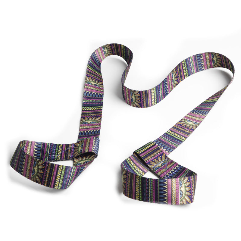 Printed Yoga Mat Carrier Straps Colorful