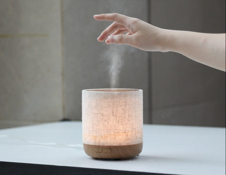 Beige Linen Boho Essential Oil Aromatherapy Diffuser