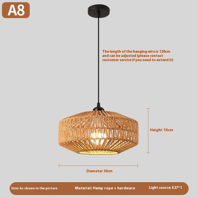 Woven Rattan Boho Chandeliers