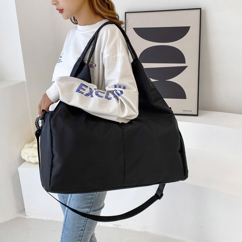 black Pastel Color Large Yoga Bags for Women