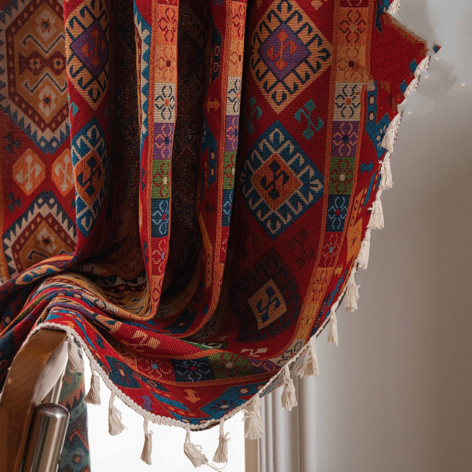 Colorful Boho Patterned Curtain
