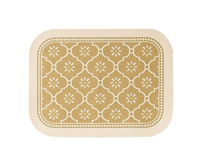 brown Square Bohemian Placemats - Vegan Leather