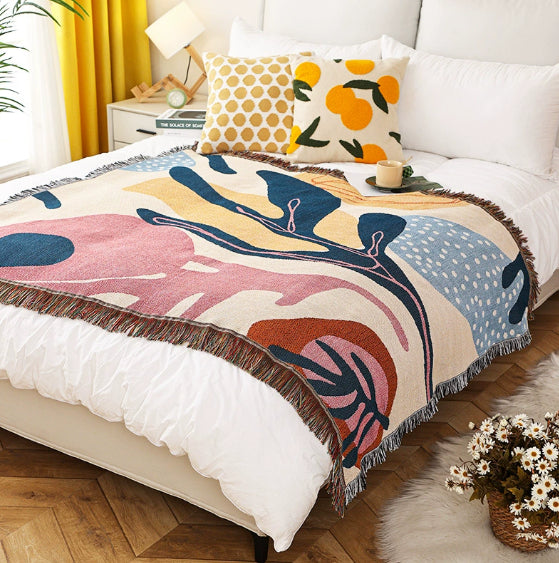Boho Illustration Cover Blanket