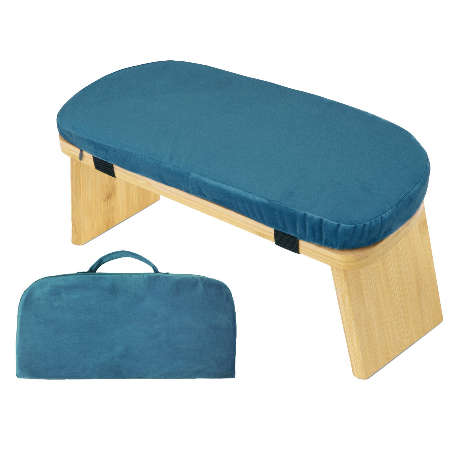 Foldable Meditation Stool with Cushion and Carry Bag