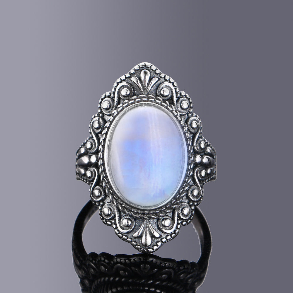 Vintage Silver Stone Ring