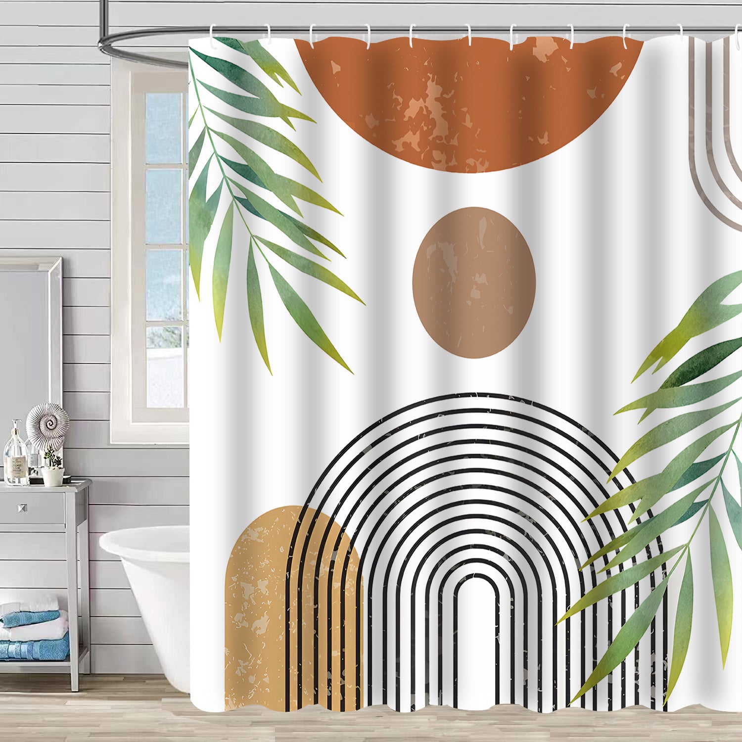 Colorful Boho Printed Shower Curtains
