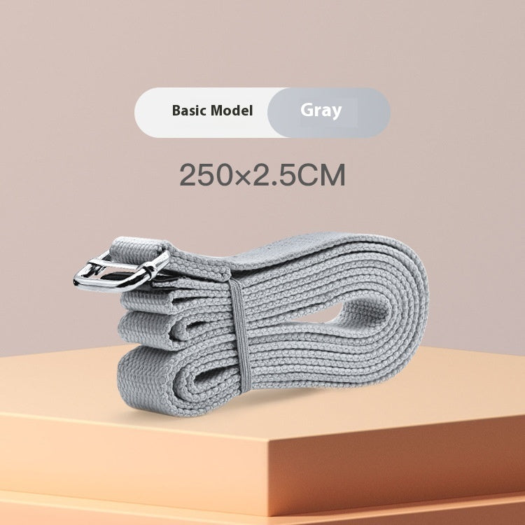 Long Yoga Strap with Metal Buckle