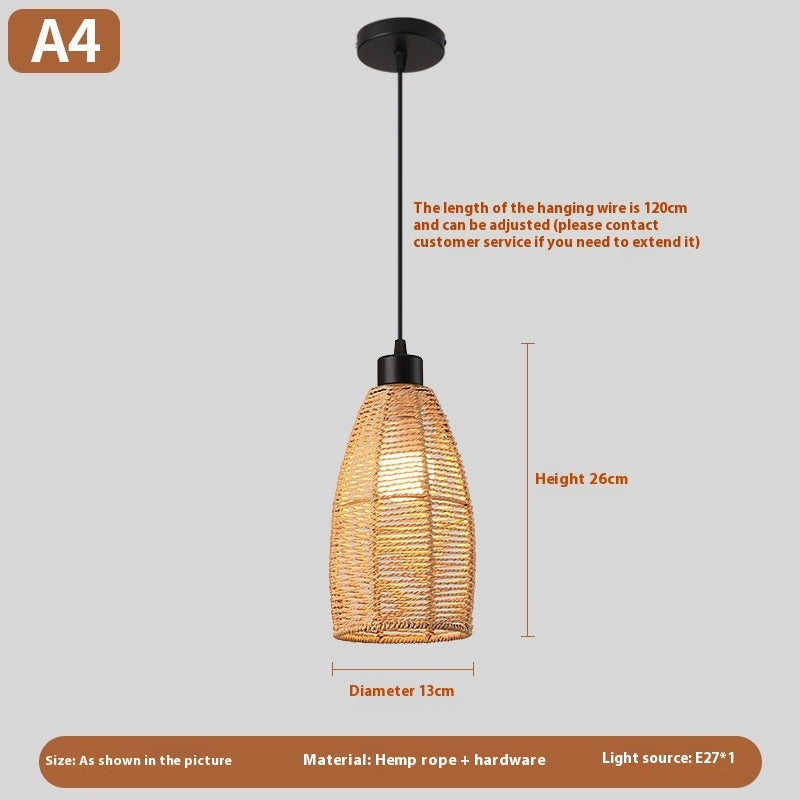 Woven Rattan Boho Chandeliers