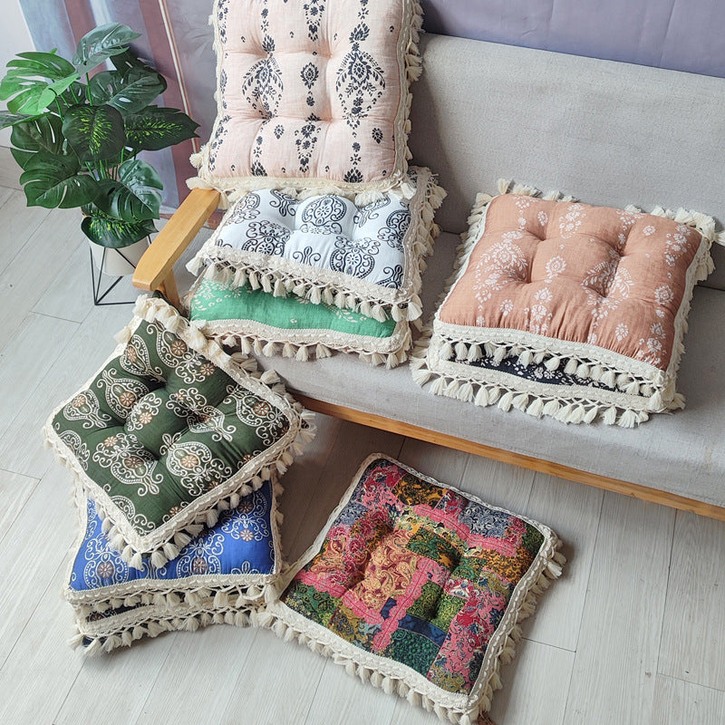 Bohemian Floral Seat Cushion Pillows