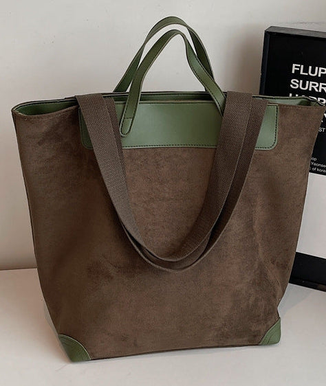 greem Boho harmony Suede Tote Bag for Women