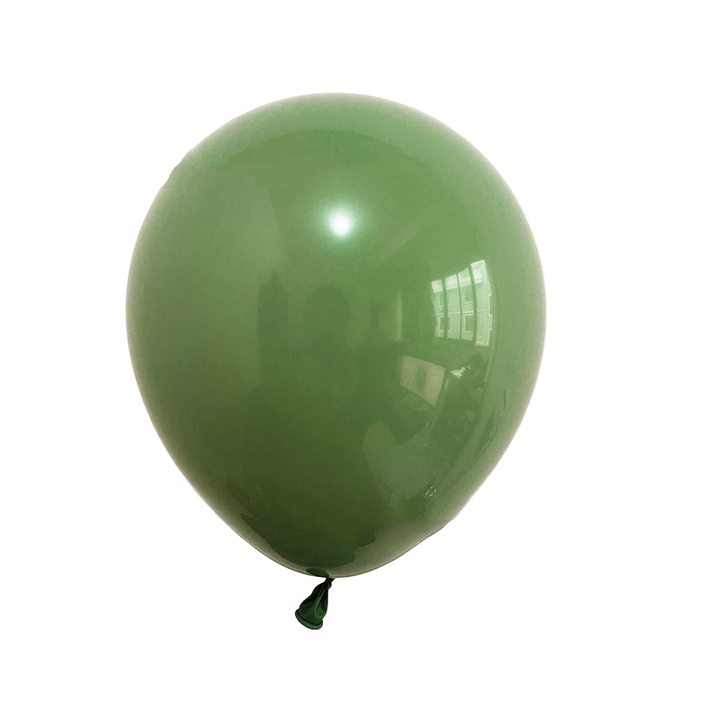 Green balloon on a white background