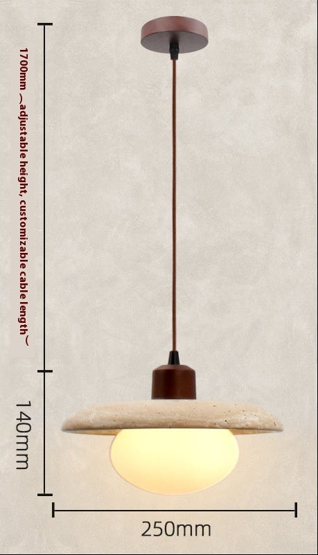 Bedside Hanging Pendant Lights - Marble and Concrete Style