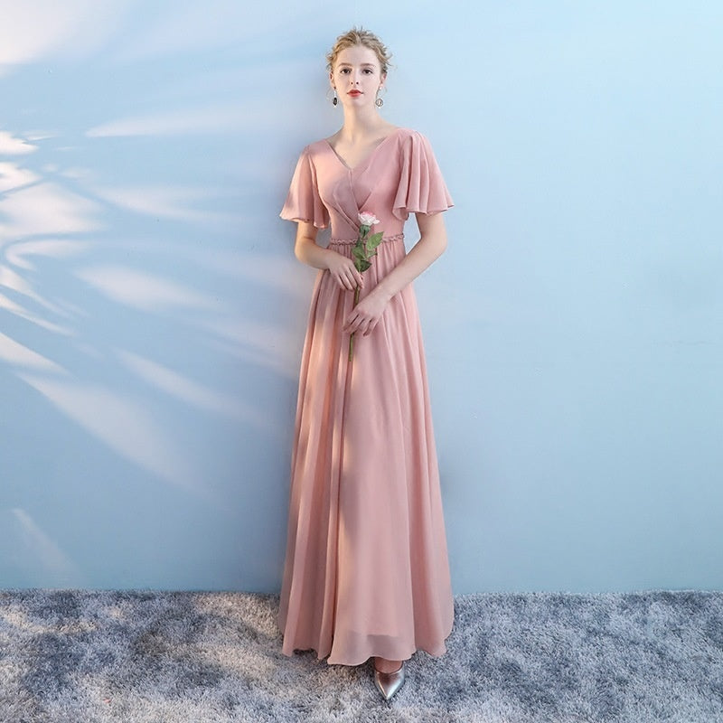 pink Matching Boho Bridesmaid Dresses