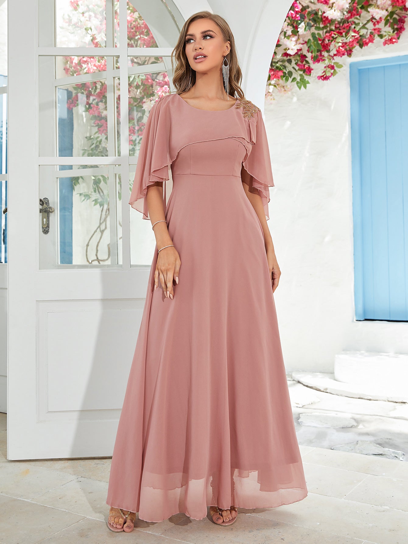 Mesh Boho Mother of the Groom or Bride Dress