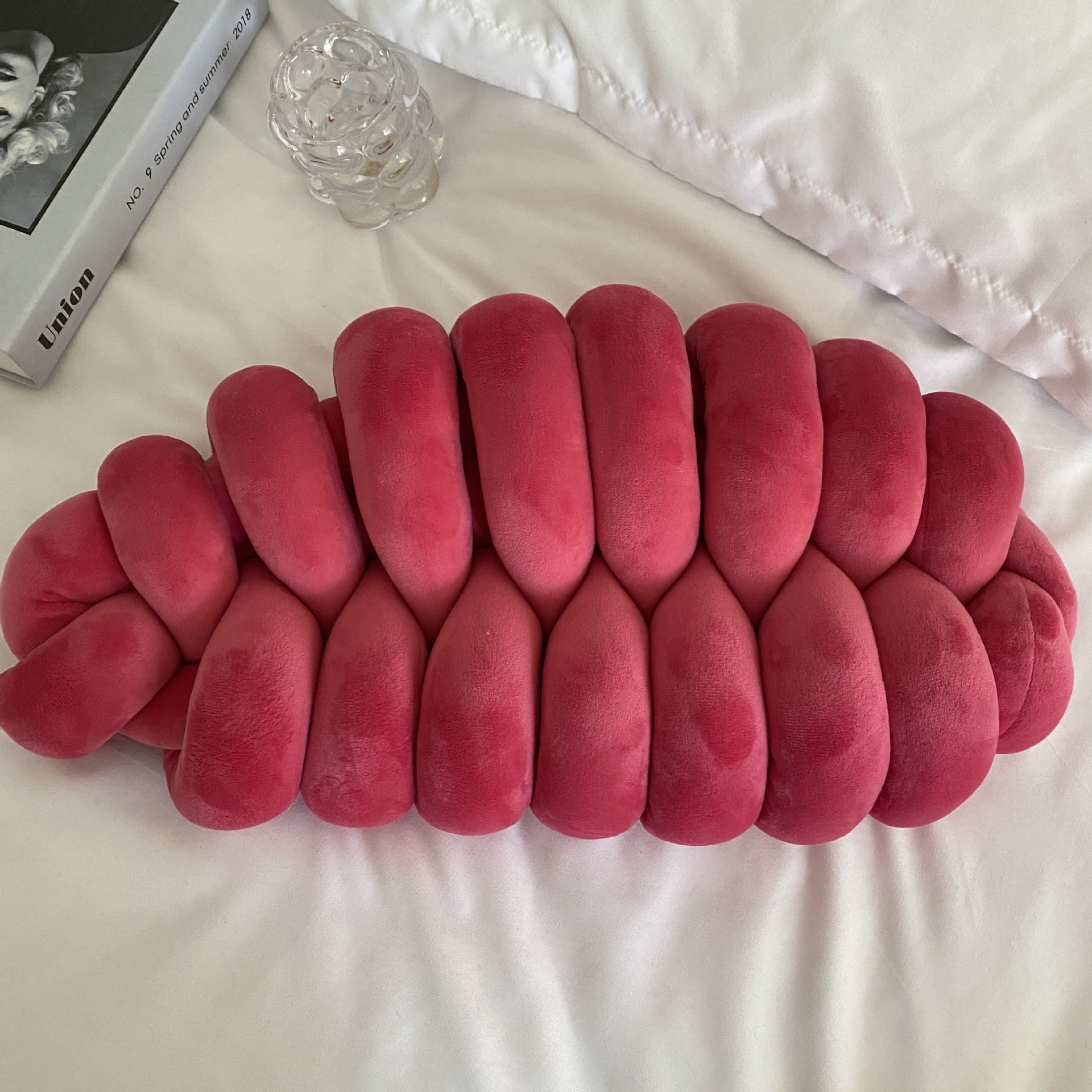red plush pillow