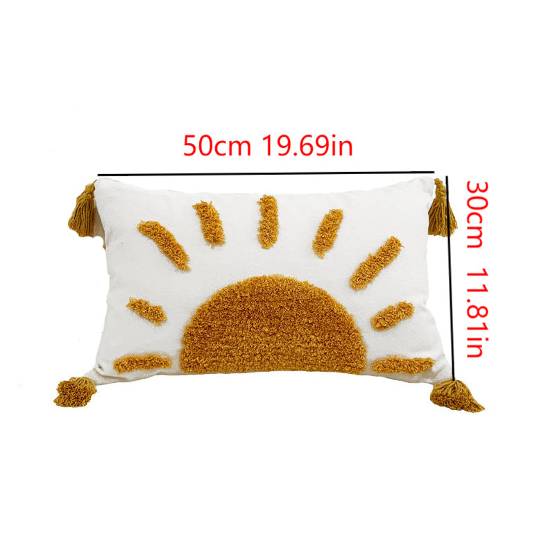 Boho Pillowcase with Sun Design