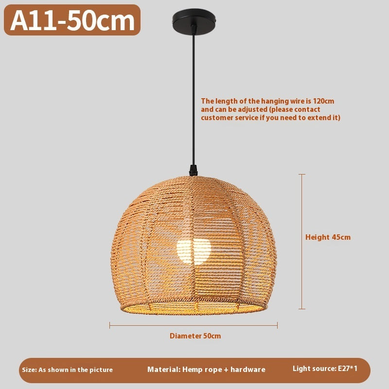 Woven Rattan Boho Chandeliers