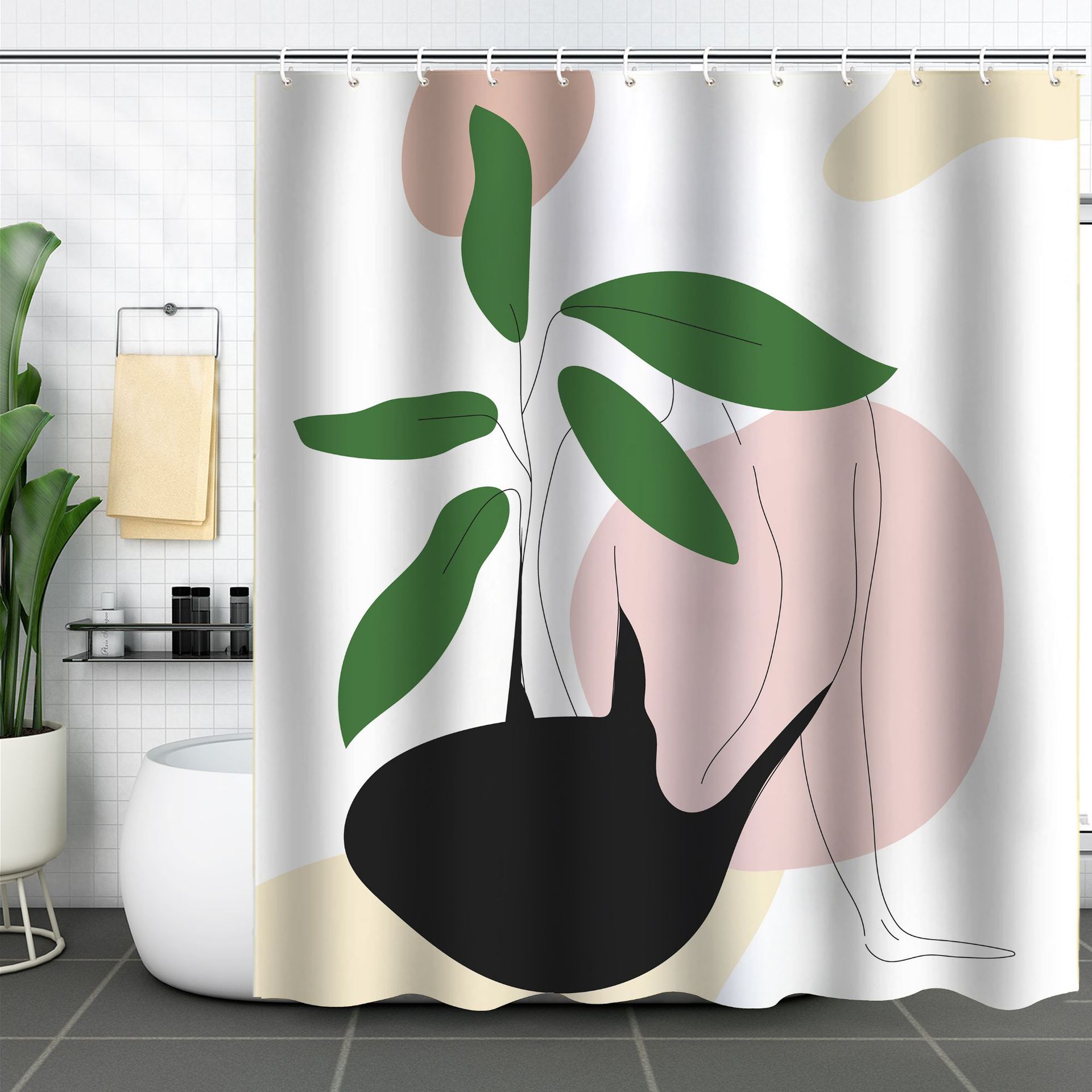 Colorful Boho Printed Shower Curtains