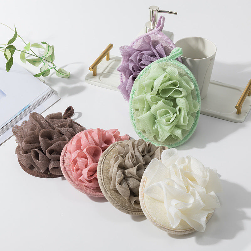 2 in 1 Mesh Pouf and Loofah Sponge