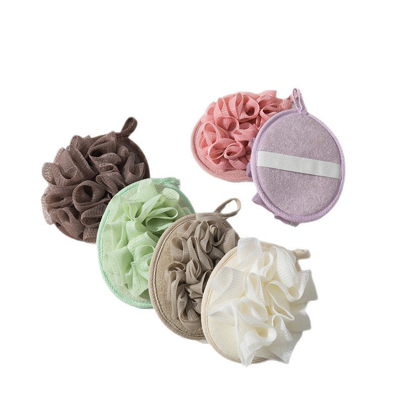 2 in 1 Mesh Pouf and Loofah Sponges