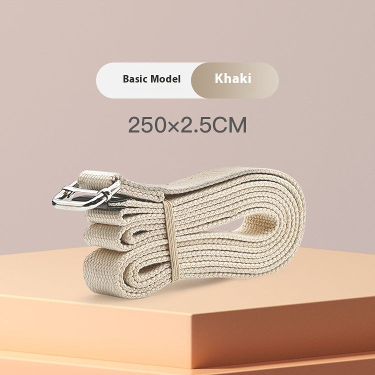 Long Yoga Strap with Metal Buckle